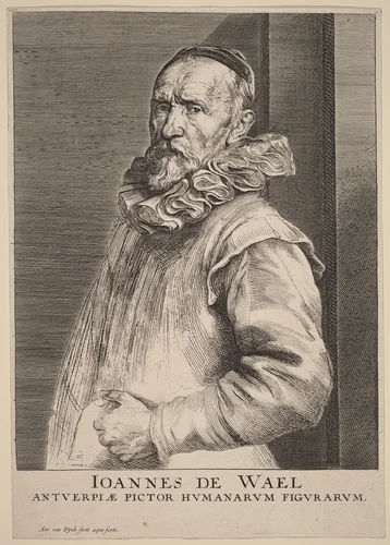 Jan de Wael by Anthony van Dyck, print, 1630