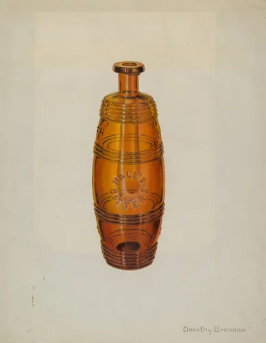 Bottle by Dorothy Brennan, index of american design, 1939