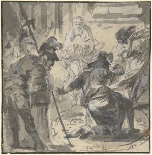 Scene of Witchcraft by anonymous, drawing, 1600-1700