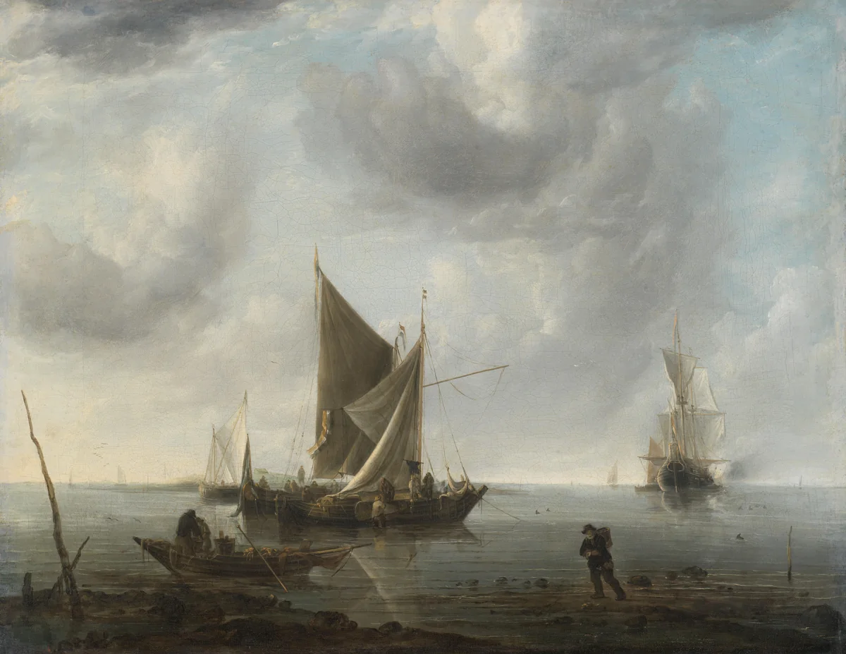 Untitled by Jan van de Cappelle, painting, 1640-1679