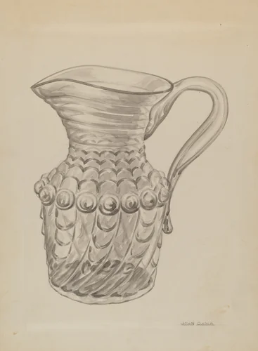 Pitcher by John Dana, index of american design, 1937