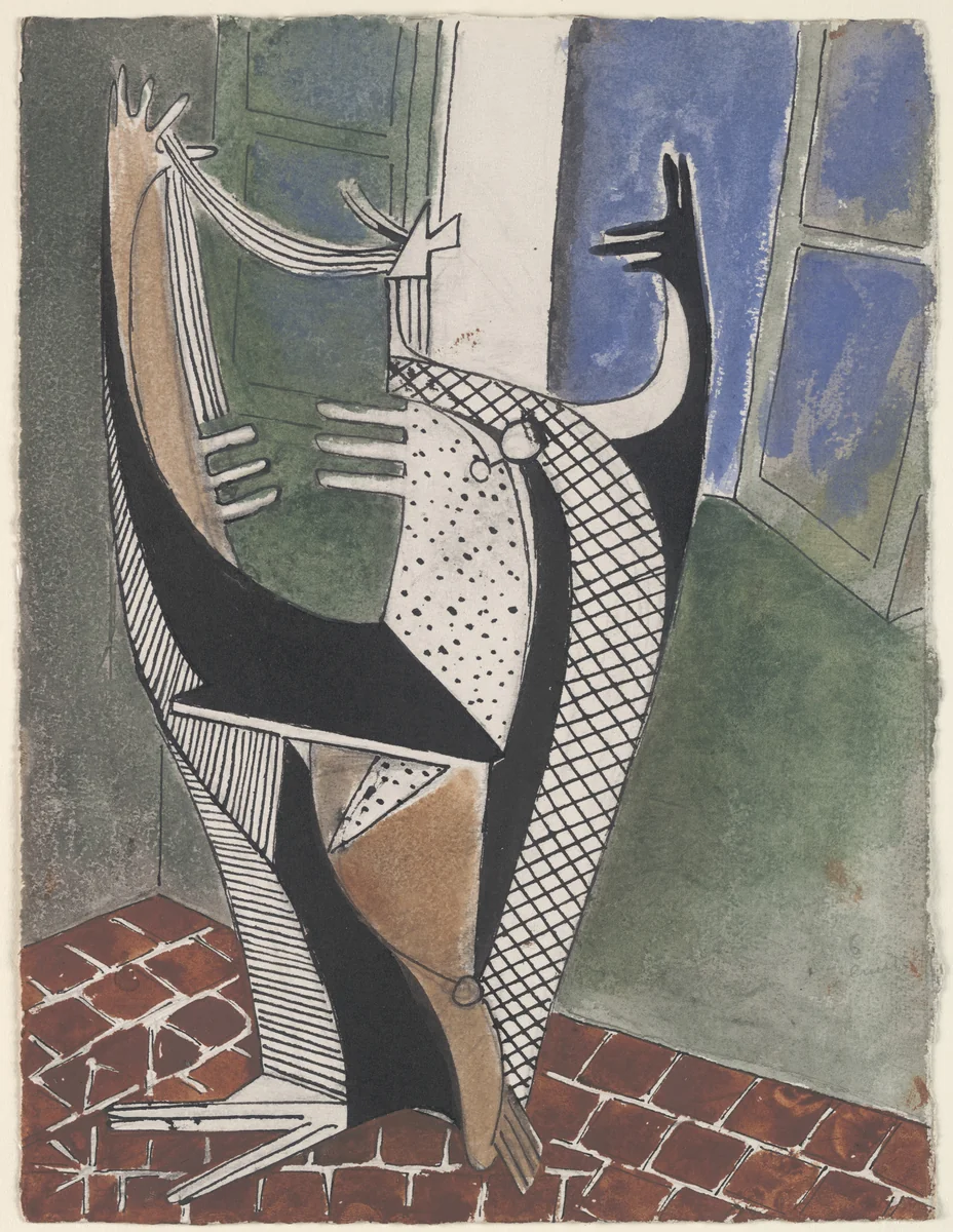 Standing Figure by Julio González, drawing, 1941