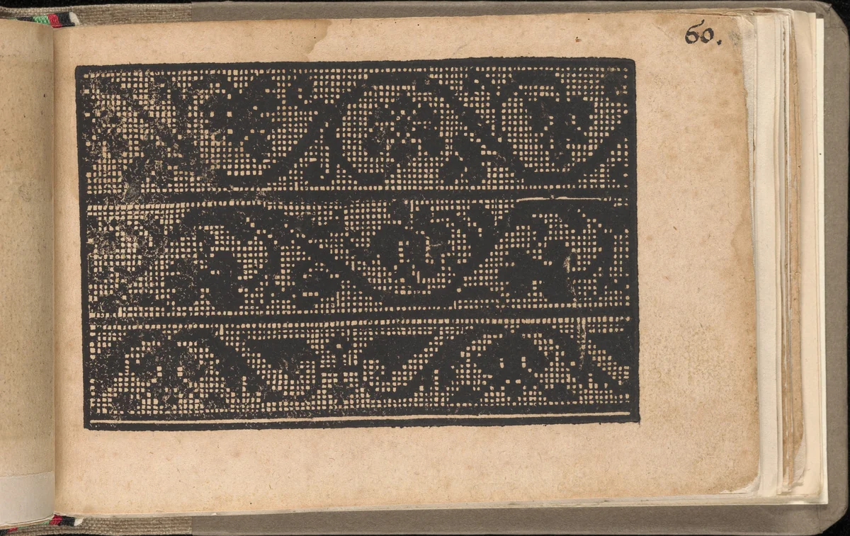 Schön newes Modelbuch (Page 60r) by Sigismundus Latomus, book, 1608