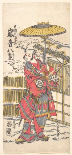 Arashi Otohachi I as a Famous Comedian by Kitao Shigemasa (北尾重政), print, 1756-1776