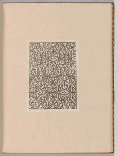 Copies after the 'Livre contenant passement de moresques' (plate 9) by Jacques Androuet du Cerceau, book, 1800-1900