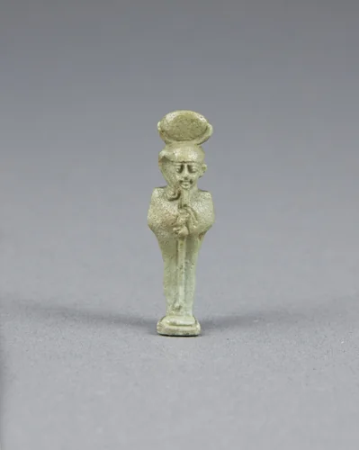 Amulet of Mummiform Khonsu by Egyptian, metalwork, -664--332