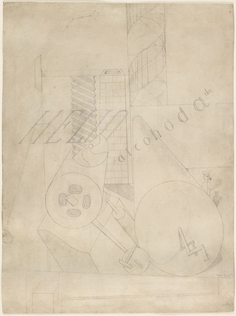 Helio Alcohodada by Max Ernst, drawing, 1919