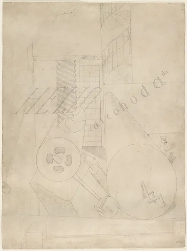 Helio Alcohodada by Max Ernst, drawing, 1919
