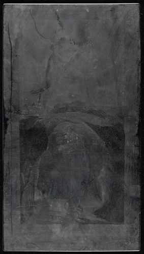 The Soul exploring the recesses of the Grave by Luigi Schiavonetti; William Blake, technical material, 1808-1813