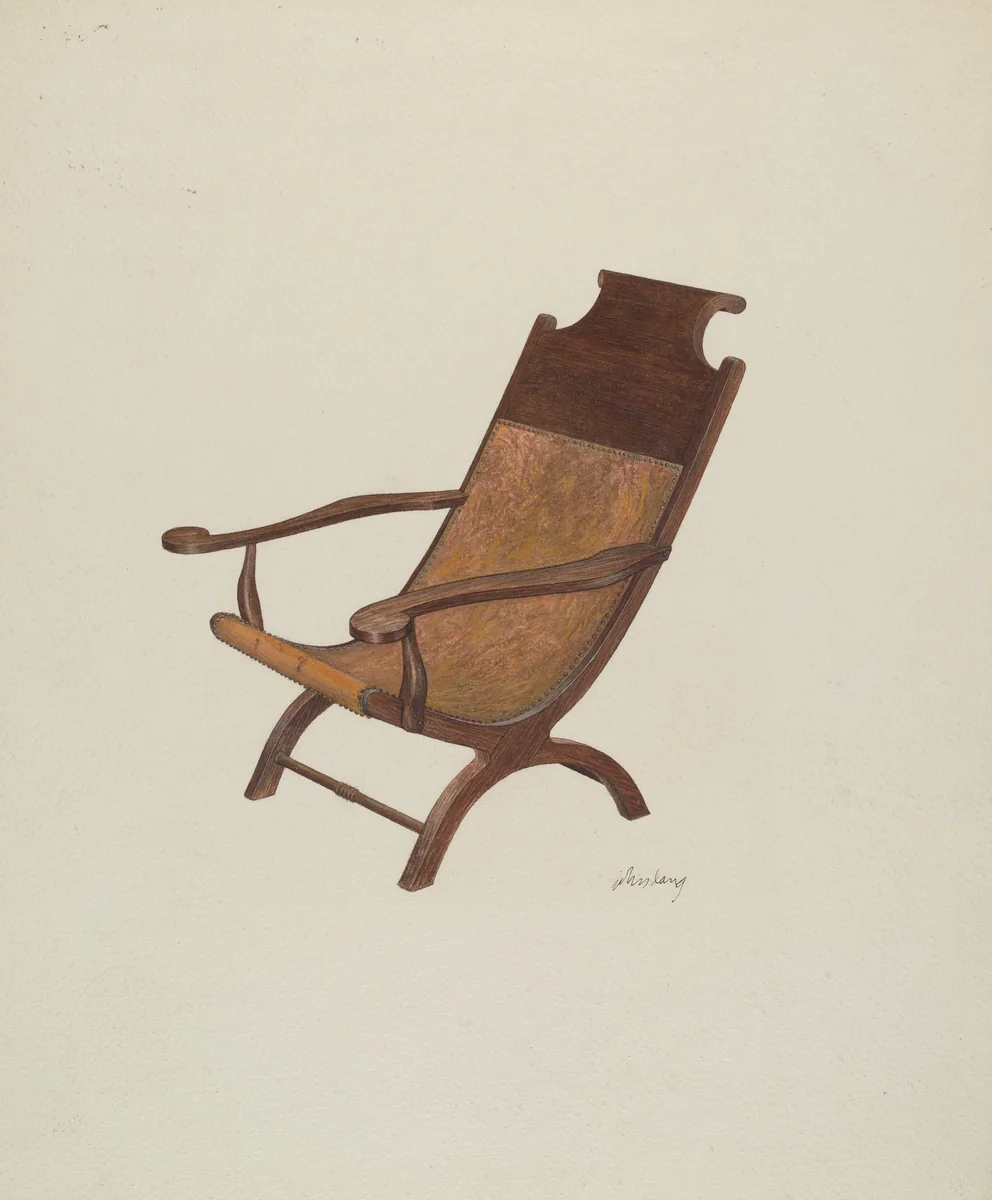 Boot-jack Chair by John Lang, index of american design, 1941