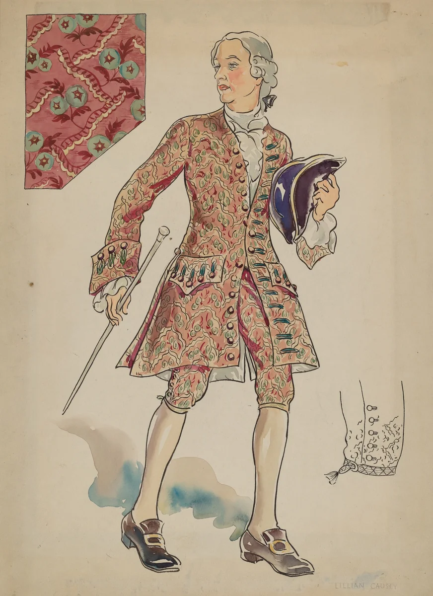 Man's Suit by Lillian Causey, index of american design, 1936