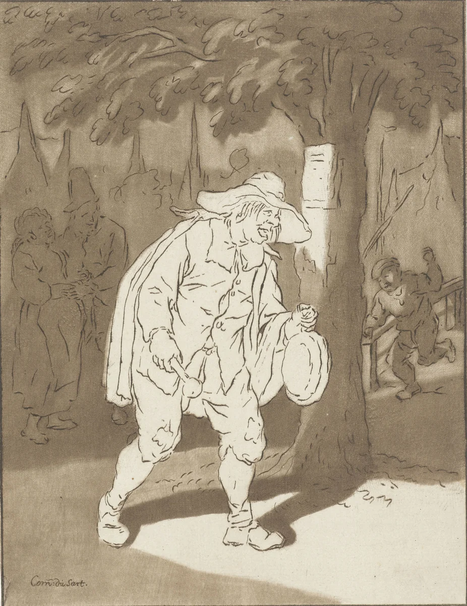 Omroeper by Cornelis Ploos van Amstel, print, 1776-1777