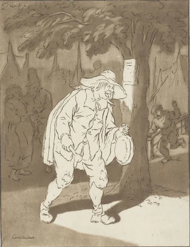 Omroeper by Cornelis Ploos van Amstel, print, 1776-1777