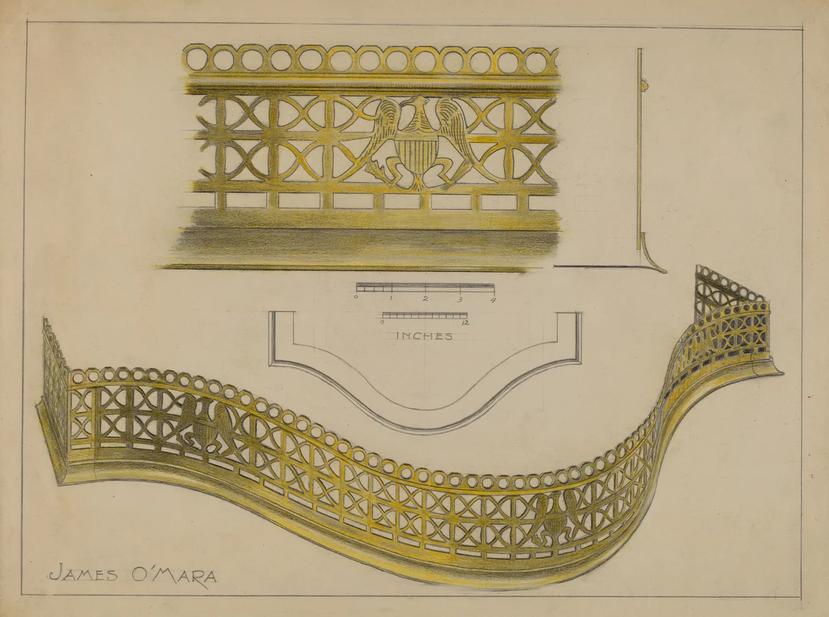 Fire Rail by James O'Mara, index of american design, 1936