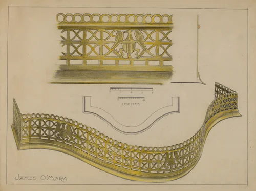 Fire Rail by James O'Mara, index of american design, 1936