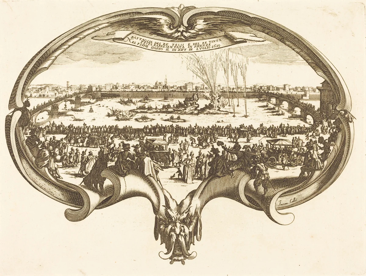 The Fan by Jacques Callot, print, 1600-1699