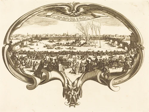 The Fan by Jacques Callot, print, 1600-1699