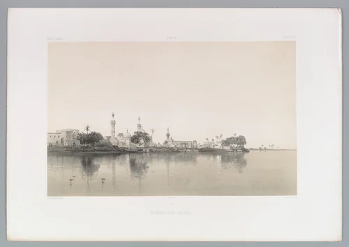 95. Foûah, sur le Nil by Joseph-Philibert Girault de Prangey, print, 1843