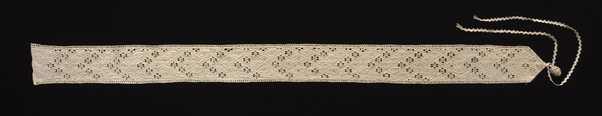 Needlepoint (Cutwork) Lace Swaddling Band by Unknown, textile, 1500-1599
