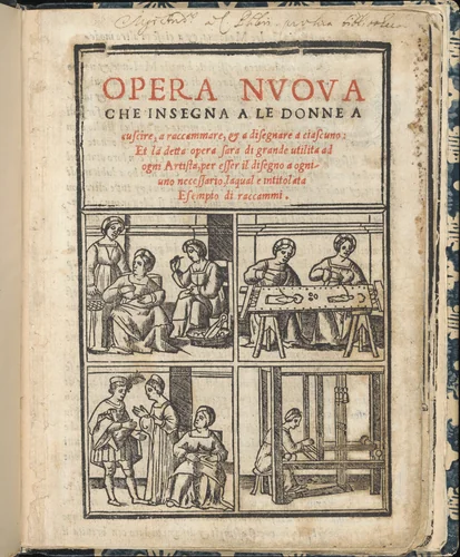 Essempio di recammi by Giovanni Antonio Tagliente, book, 1530