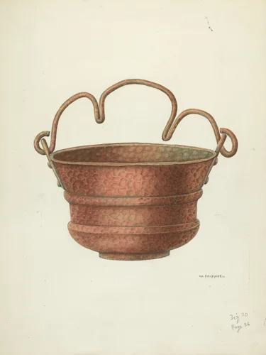 Holy-Water Bucket by William Kieckhofel, index of american design, 1936