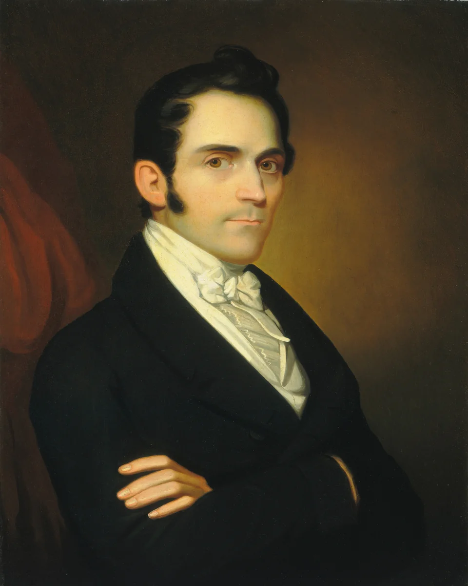 Eliab Metcalf (?) by American 19th Century, painting, 1815