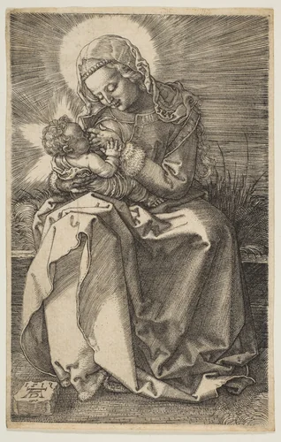 The Virgin Nursing the Child by Albrecht Dürer, print, 1519