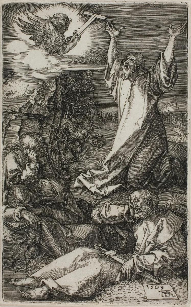Agony in the Garden, from The Engraved Passion by Albrecht Dürer, print, 1508