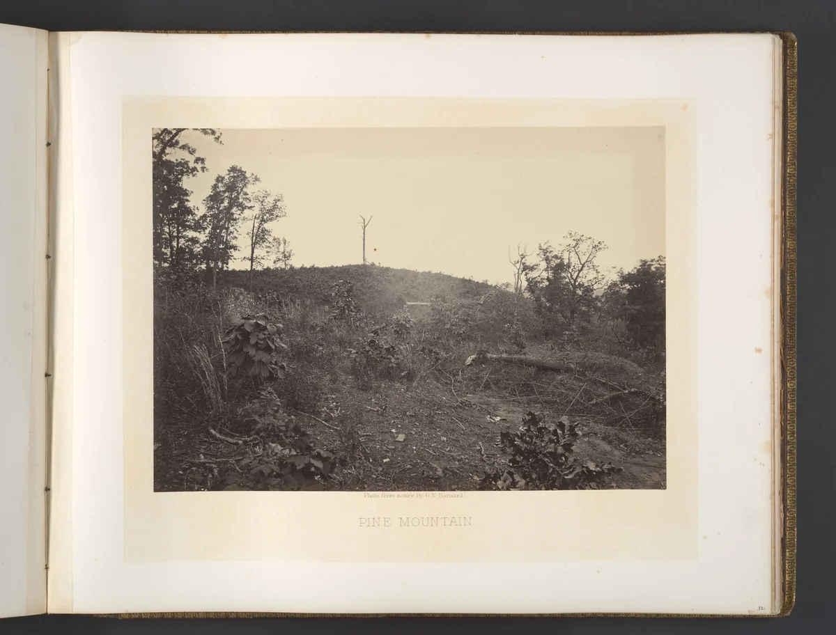 Pine Mountain by George N. Barnard, photograph, 1860-1869