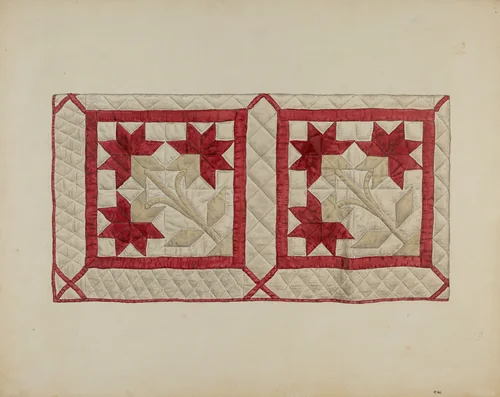 Patchwork Quilt by Paul Ward, index of american design, 1936