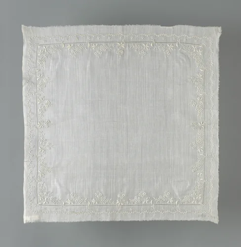 Handkerchief by Switzerland, textile, 1892-1900