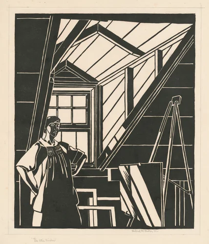 The Attic Window by Mildred McMillen, print, 1920