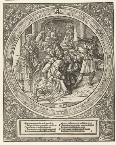 De bespotting van Christus by Unknown, print, 1517