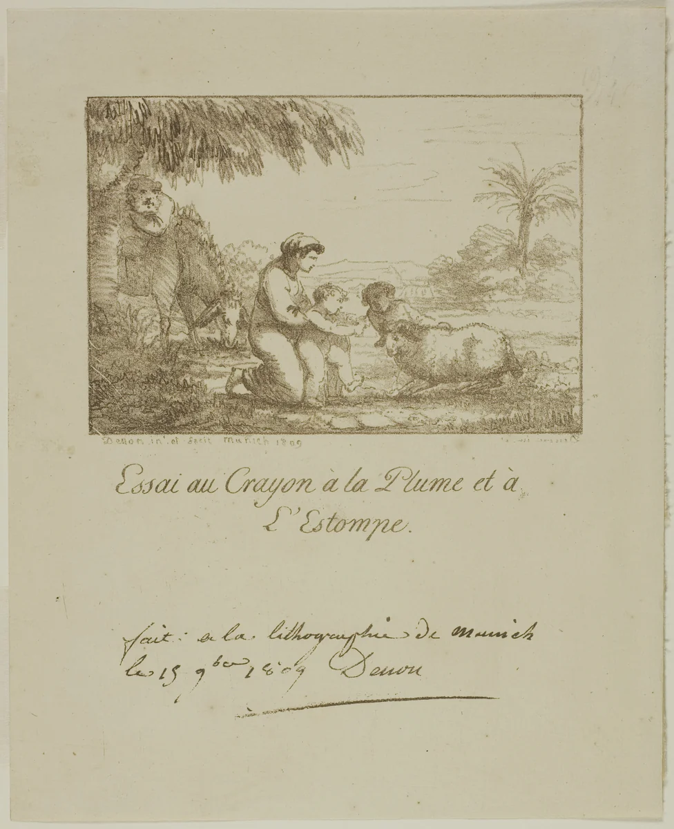 The Holy Family by Dominique Vivant Denon, print, 1809