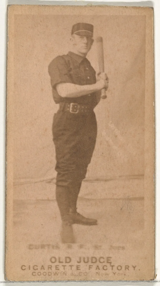 Ervin Duane "Jim" Curtiss, Right Field, St. Joseph Clay Eaters, from the Old Judge series (N172) for Old Judge Cigarettes by Goodwin & Company, photograph, 1887-1890