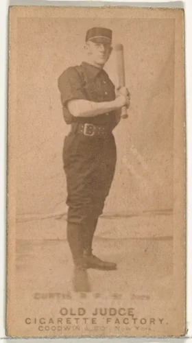 Ervin Duane "Jim" Curtiss, Right Field, St. Joseph Clay Eaters, from the Old Judge series (N172) for Old Judge Cigarettes by Goodwin & Company, photograph, 1887-1890