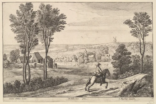 The Horseman by Wenceslaus Hollar, print, 1650