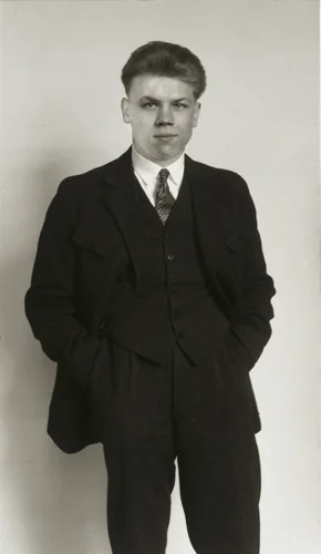 Member of the KPD, Communist Party of Germany [Richard Creutzburg] by August Sander, photograph, 1926