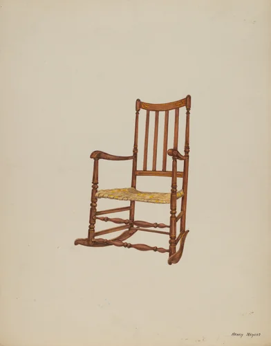 Rocking Chair by Henry Meyers, index of american design, 1937