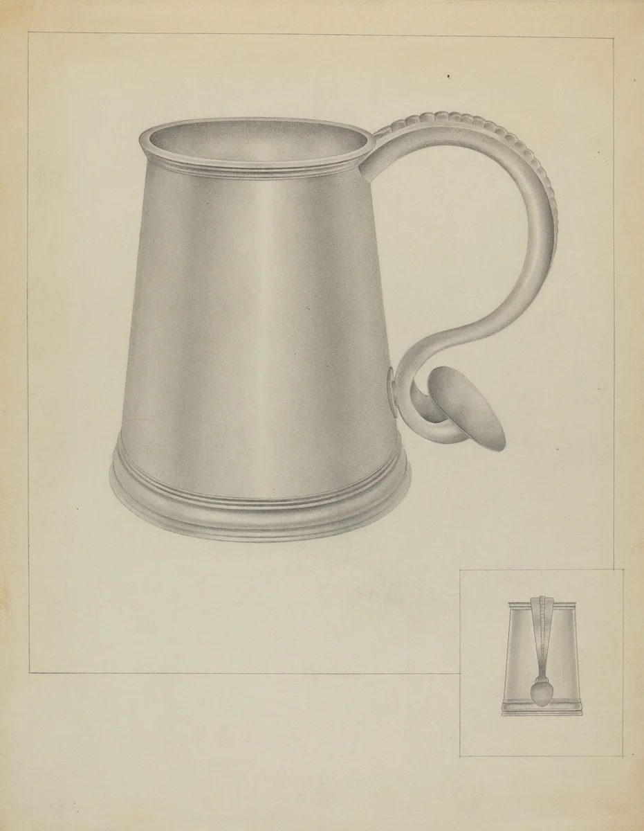 Silver Communion Mug by Isidore Steinberg, index of american design, 1936