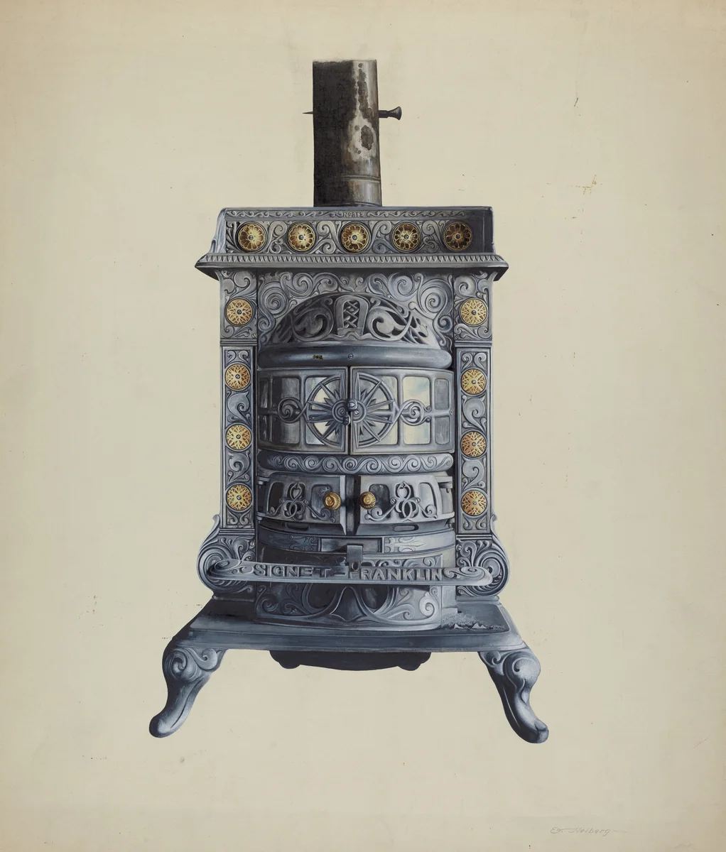Stove by Einar Heiberg, index of american design, 1937
