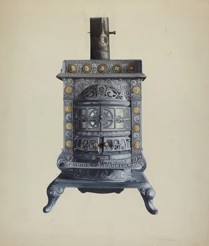 Stove by Einar Heiberg, index of american design, 1937