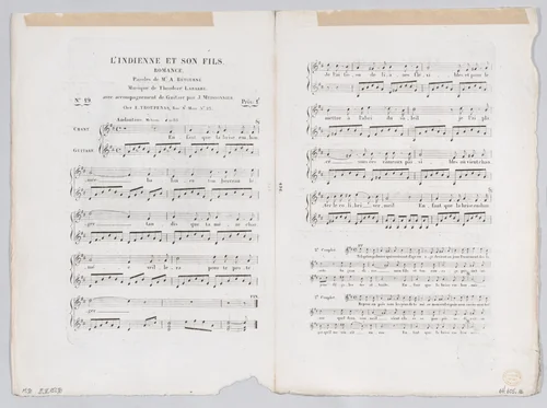 An Indian Woman and Her Son by Alexandre-Gabriel Decamps, print, 1830