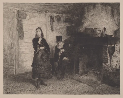 The Reprimand by Walter Shirlaw
Eastman Johnson, print, 1882