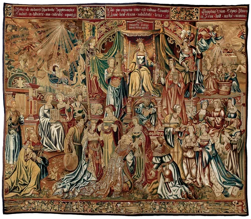Justitia (Justice) from Los Honores by Bernard van Orley, textile, 1520-1532