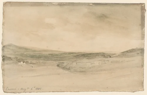 Epsom Heath by John Constable, drawing, 1806