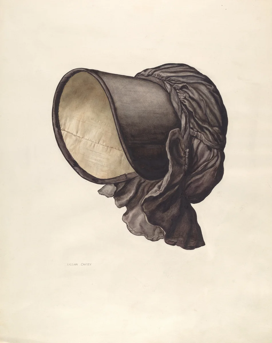 Bonnet by Lillian Causey, index of american design, 1940