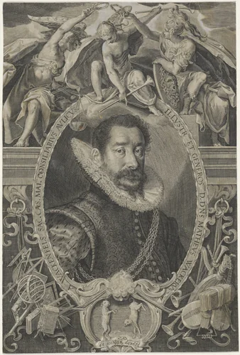 Portret van Matthaeus Wacker von Wackenfels by Aegidius Sadeler, print, 1597-1629