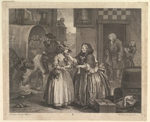 A Harlot's Progress, Plate 1 by William Hogarth, print, 1732
