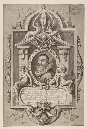 Hendrick Goltzius by Jacob Matham, print, 1617